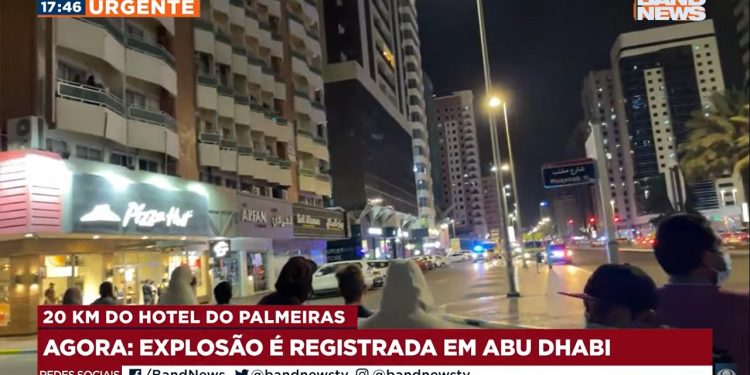 Explosão é registrada em Abu Dhabi, a 20 km de onde o Palmeiras se hospedava