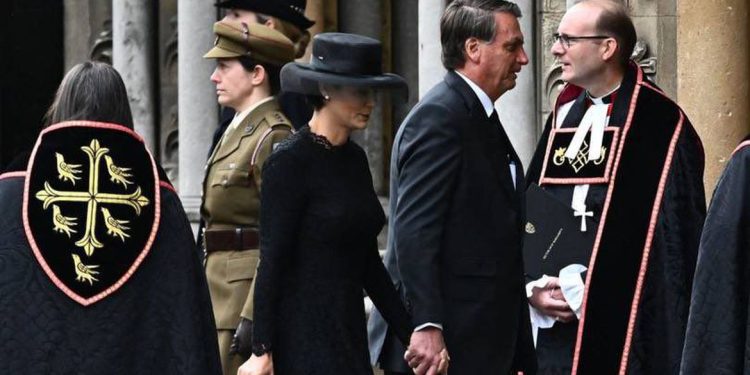 Presidente Bolsonaro participa do funeral da rainha Elizabeth II