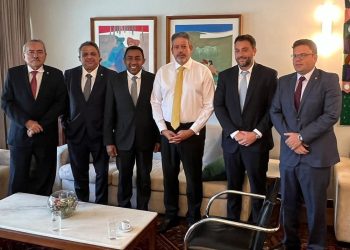 Presidente do PP no Piauí Joel Rodrigues e políticos  são recebidos pelo presidente da Câmara dos Deputados