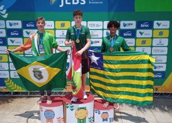 NATAÇÃO: João Otávio Paixão se destaca nos Jogos Escolares Brasileiros e traz 3 medalhas para o Piauí