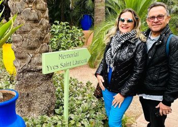 SOCIEDADE: Joseci e Paulo Machado Vale em passeio ao jardim Majorelle em Marrakesh e MAIS…