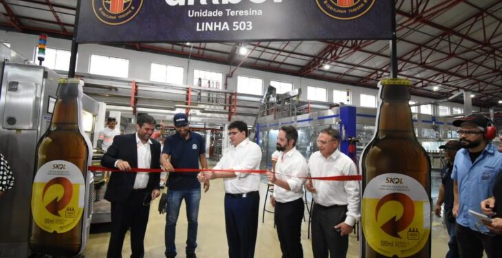 Governador Rafael Fonteles participa da inauguração de nova linha de produção da AMBEV