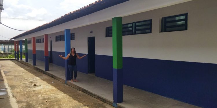 Escola municipal Angelim garante uma ambiente mais agradável para recepcionar alunos
