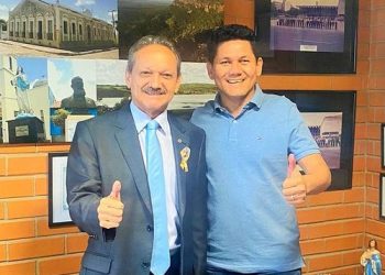Prefeito de Miguel Alves trata com o deputado Wilson Brandão sobre o aniversário da cidade