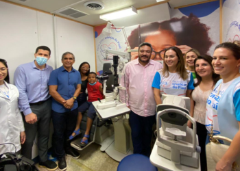 Carretinha da Saúde: após diagnóstico, crianças com problemas de visão vão receber óculos