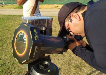 Professor da Rede Municipal de Teresina participa hoje(14) da transmissão internacional do eclipse solar