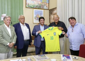 Dr. Pessoa recebe a visita do presidente da CBF que anuncia parcerias para projetos