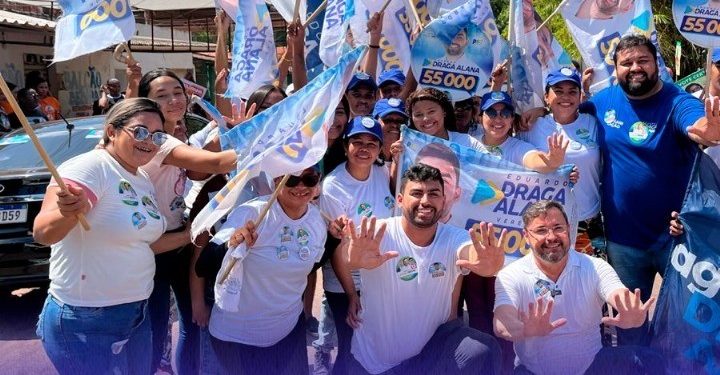 CAMINHADA HOJE: Draga Alana participa de último evento de campanha em Teresina
