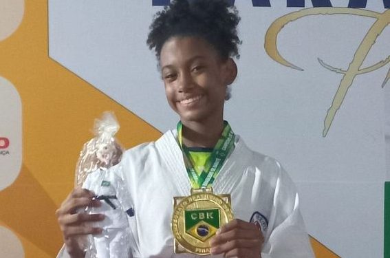 Estudante piauiense conquista medalha de ouro e título brasileiro de karatê em 2024