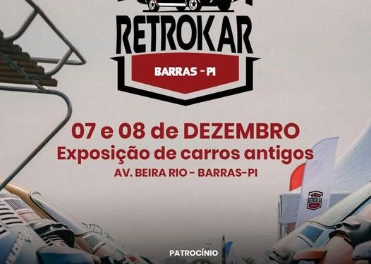 Exposição de carros antigos vai movimentar Barras neste final de semana