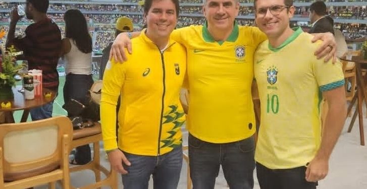 SOCIEDADE: Senador Ciro Nogueira na torcida pelo Brasil com Hugo Mota e André Fufuca e MAIS…