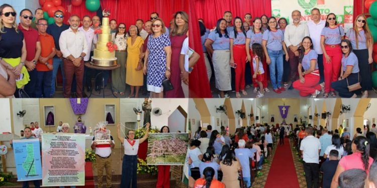 No dia do aniversário de 61 anos, ato cívico e missa celebram avanços em Santo Antônio de Lisboa