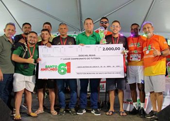 Cajuína vence competição e conquista o título de bicampeão no II Torneio de Fut7 durante o 61º aniversário de Santo Antônio de Lisboa