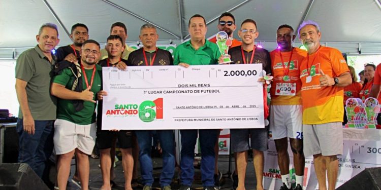 Cajuína vence competição e conquista o título de bicampeão no II Torneio de Fut7 durante o 61º aniversário de Santo Antônio de Lisboa