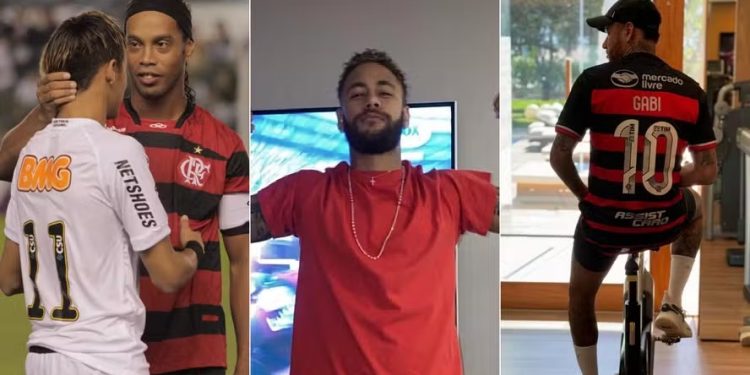 Entre ‘flertes’ e jogos históricos, Flamengo e Neymar se reencontram hoje (16) após 12 anos