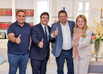 Georgiano Neto acompanha prefeitos em audiência com o governador Rafael Fonteles
