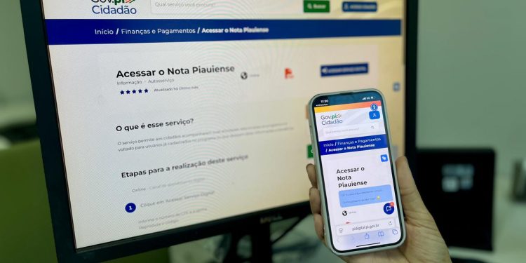 Nota Piauiense já está disponível na plataforma Gov.pi Cidadão