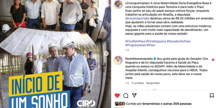Ciro relembra trajetória para construção da nova maternidade e recebe reconhecimento de deputado do PT