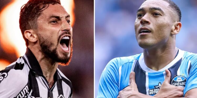 Botafogo x Grêmio: RECORD/Antena 10, R7.com e RecordPlus exibem o duelo neste sábado (22)