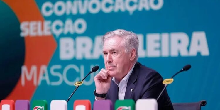 Sem Neymar, Ancelotti anuncia Seleção Brasileira para amistosos de março