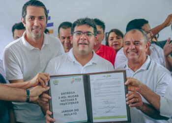 Governador inaugura pavimentação, entrega mudas e anuncia novos investimentos em Jardim do Mulato