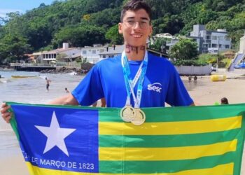 Lucas Lima conquista dois ouros na Copa Brasil de Águas Abertas e se destaca na natação piauiense