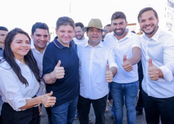 Draga Alana faz visita com o governador no maior programa de asfaltamento de Teresina em 54 bairros da capital