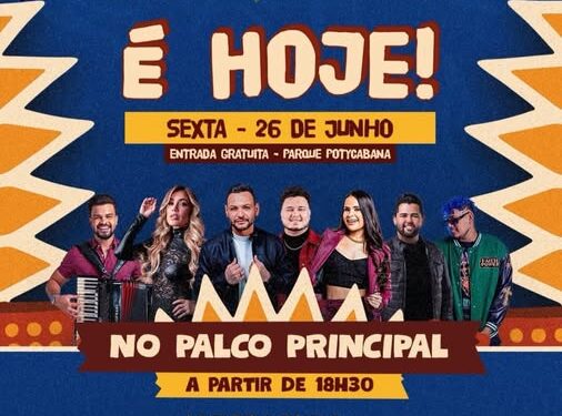 Cidade Junina 2026 começa hoje (26) com 3 dias de shows, quadrilhas e atrações para toda a família